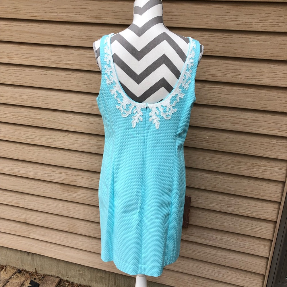 Lilly Pulitzer Gabby Shift Dress Seasalt Blue 12 - Picture 5 of 8